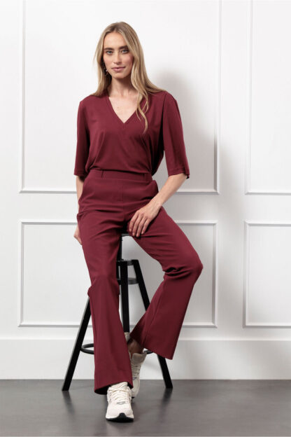 13186 Flair bonded trousers - bordeaux