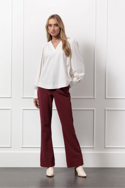 13186 Flair bonded trousers - bordeaux - Afbeelding 4