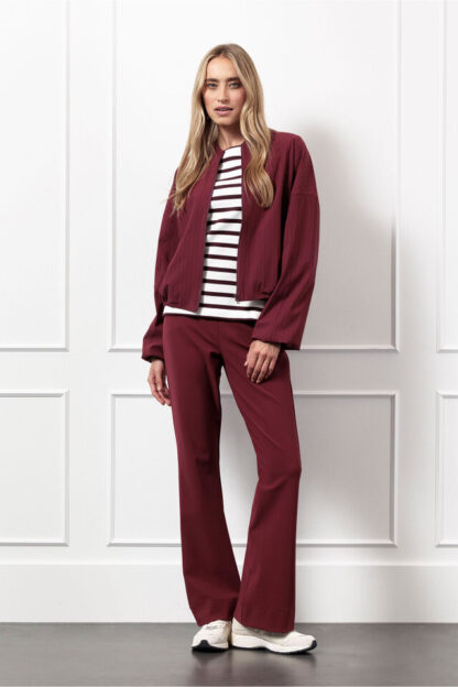 13186 Flair bonded trousers - bordeaux - Afbeelding 3