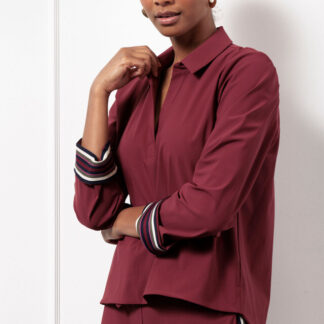 13188 Marleen top - bordeaux