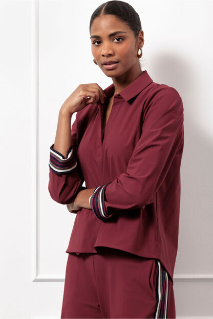 13188 Marleen top - bordeaux