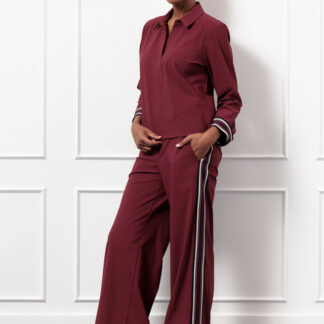 13192 Iggy tape trousers - bordeaux