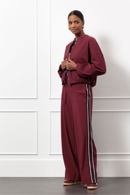 13192 Iggy tape trousers - bordeaux - Afbeelding 4