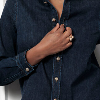 13226 Reyna denim blouse - denim blue