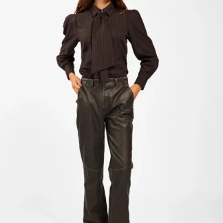 AAIKO JANESSE BLOUSE Bruin