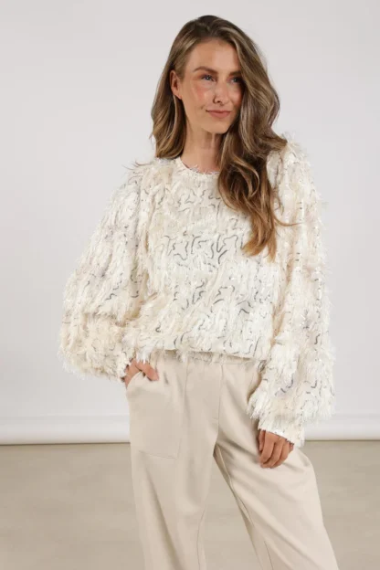 NKF01011 Jade top | Off White - Afbeelding 3