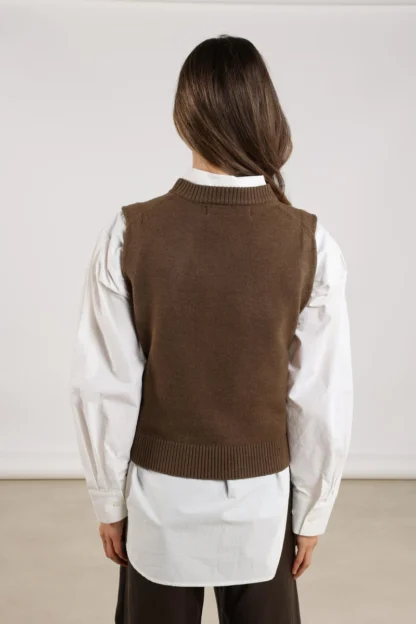NKF07000 Intarsia Spencer | Fango - Afbeelding 3