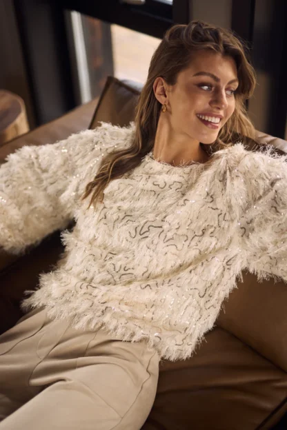NKF01011 Jade top | Off White - Afbeelding 4