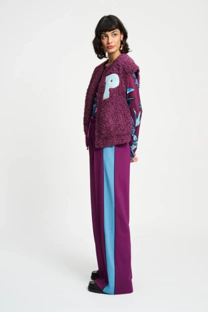 SP9367 GILET - Teddy Baseball Plum - Afbeelding 3
