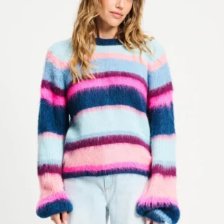 SP9359 PULLOVER - Brushed Stripes Blue