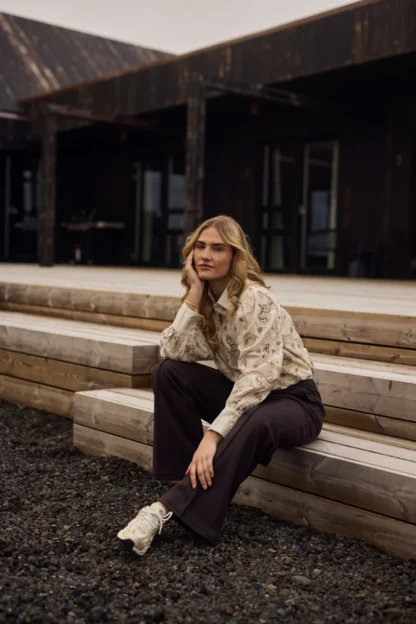 NKF02077 Preston Blouse Embroidery | Sand - Afbeelding 2