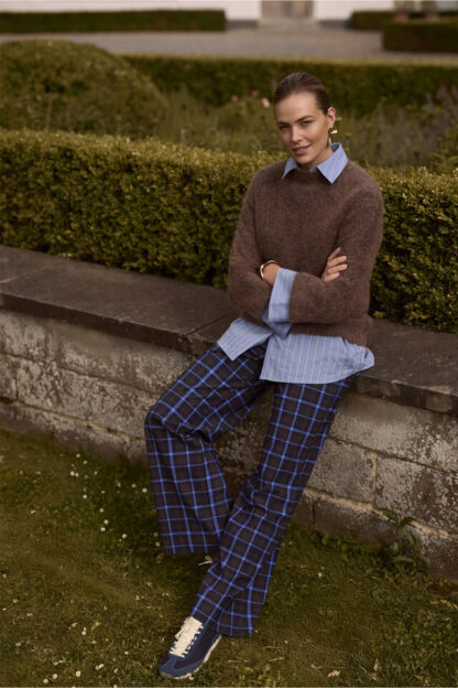13286 Lexie check trousers - multi color
