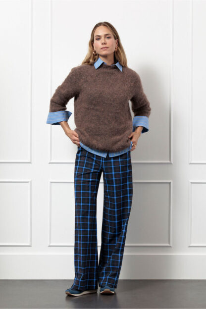 13286 Lexie check trousers - multi color - Afbeelding 4
