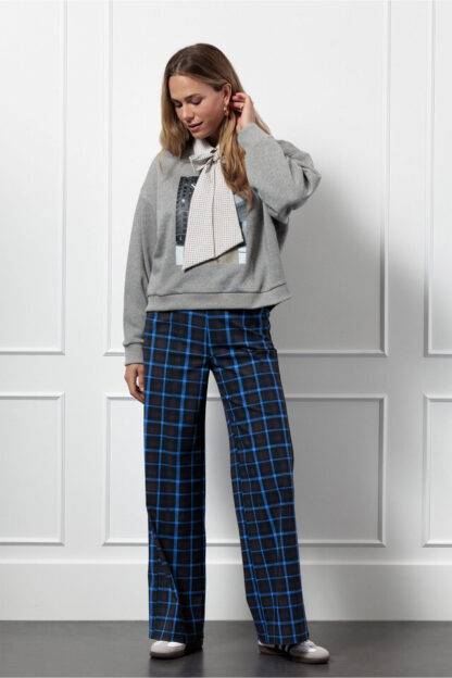 13286 Lexie check trousers - multi color - Afbeelding 3