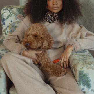 13520 Pleuni melee studio sweater - latte