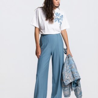 ALEID SS26 BROEK Aquamarijn