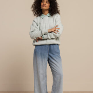 13605 Pleuni studio sweater - light sage green