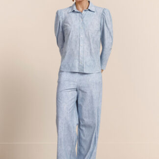 13719 Amanda denim blouse - Denim light