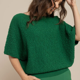 13769 Lenti structure pullover - grass green