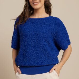 13769 Lenti structure pullover - electric blue