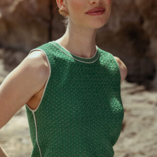 13772 Novi twinset singlet - grass green / kit