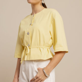 13875 Nada jacket - butter yellow