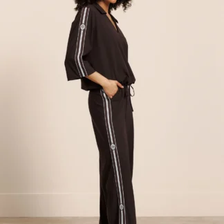 14110 Lexie tape trousers - espresso