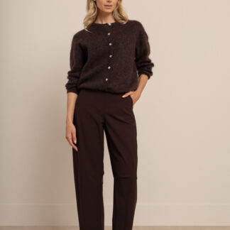 94861 Marlise barrel trousers - espresso