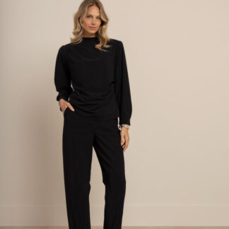 94861 Marlise barrel trousers - black
