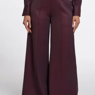 NenaRegular.7002611 Nena Wide Leg Trousers Bordeaux