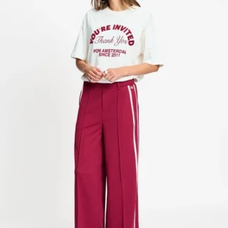 SP9753 PANTS - Nora Burgundy Red