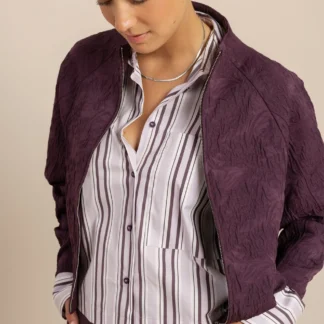 14254 Mels bomber jacket - aubergine