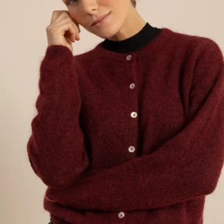 14408 Bibi cardigan - red wine