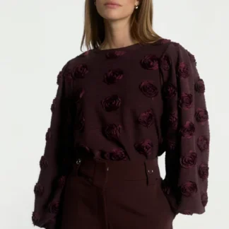 Aaiko Isha Top Bordeaux