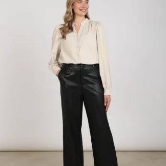 NKF02171 Lizzy Blouse Stripe Lurex Sand